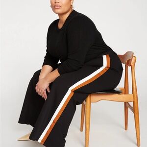 Universal Standard Stephanie Black Wide Leg Ponte Pants Women’s Plus Size 38/40